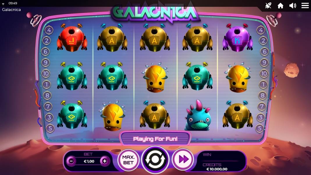 Galacnica Slot Gameplay