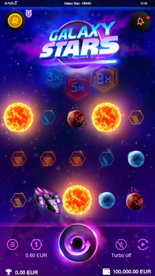 Galaxy Stars Slot Gameplay