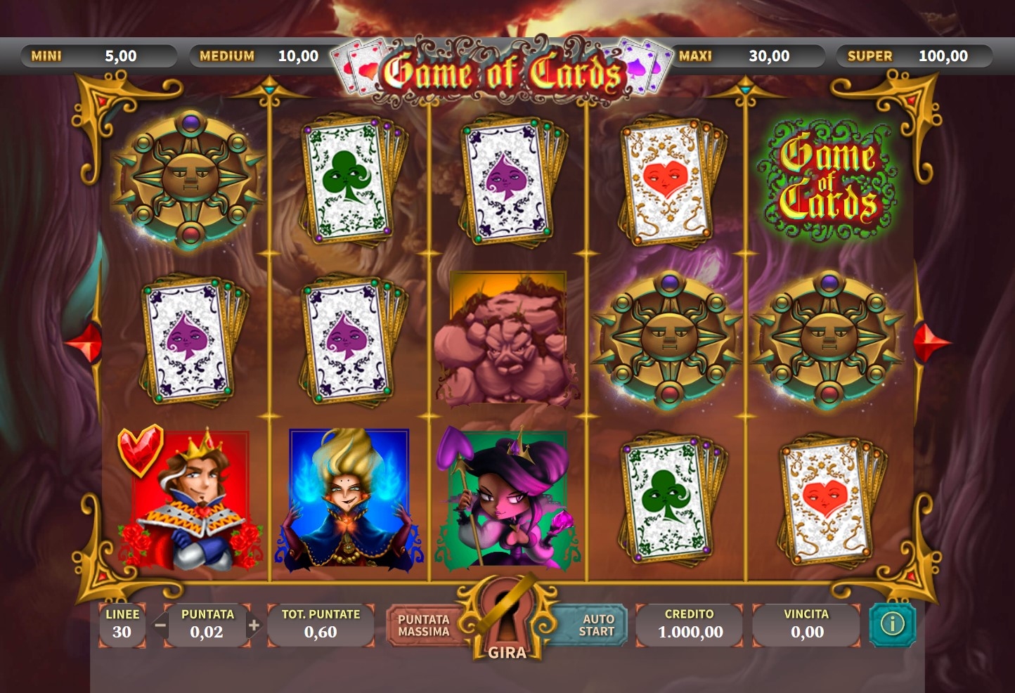 Game of Cards Slot Gameplay