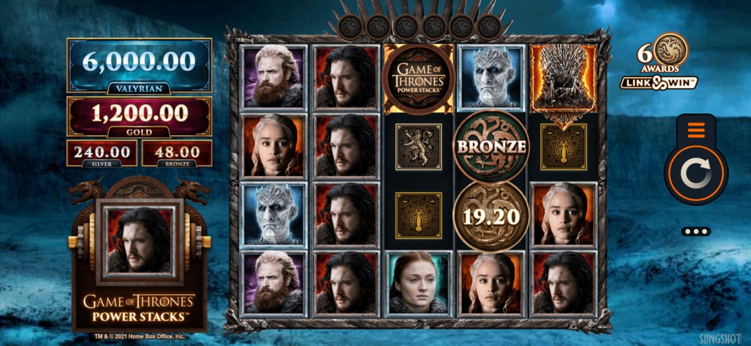 Game of Thrones Power Stacks Slot Gameplay