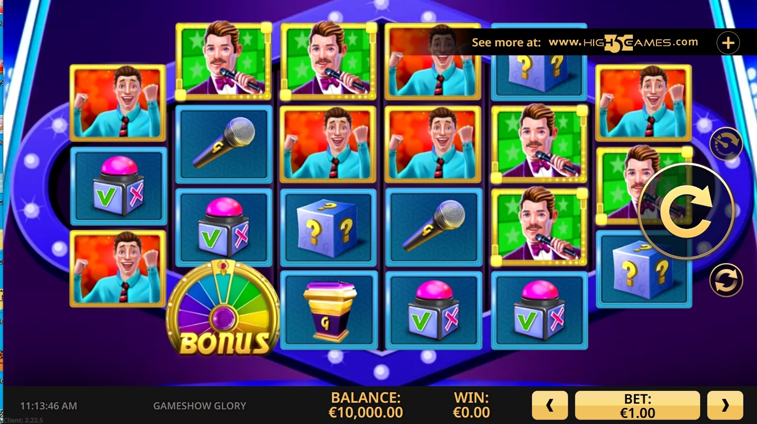 Gameshow Glory Slot Gameplay