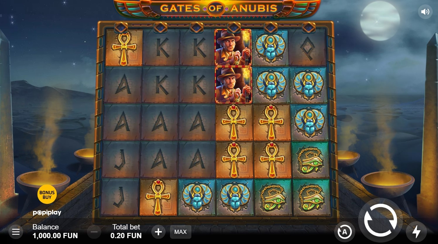 Gates of Anubis Slot Gameplay