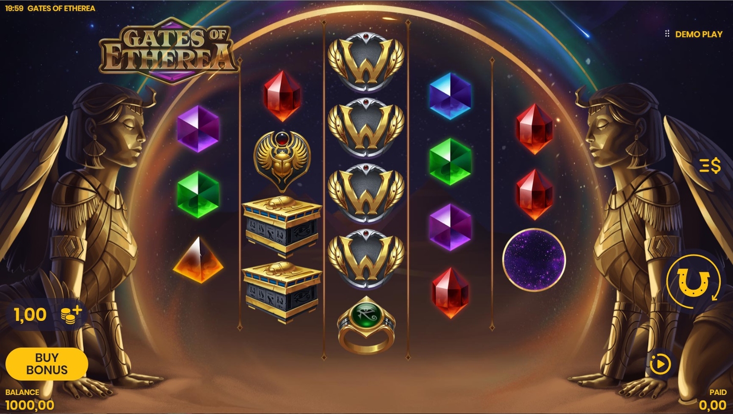 Gates of Etherea Slot Gameplay