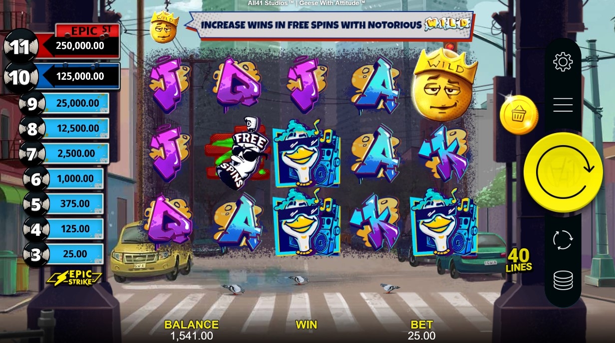 Geese with Attitude Slot Gameplay