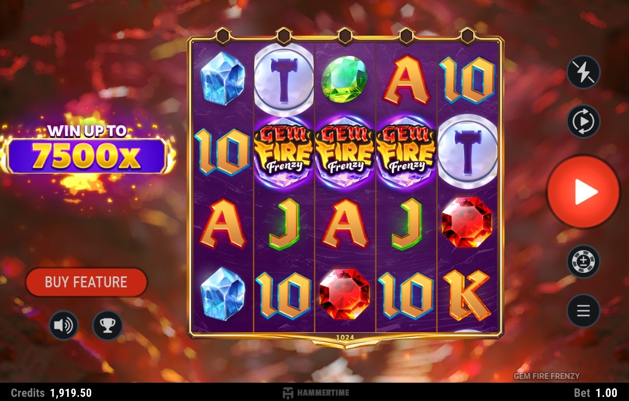 Gem Fire Frenzy Slot Gameplay