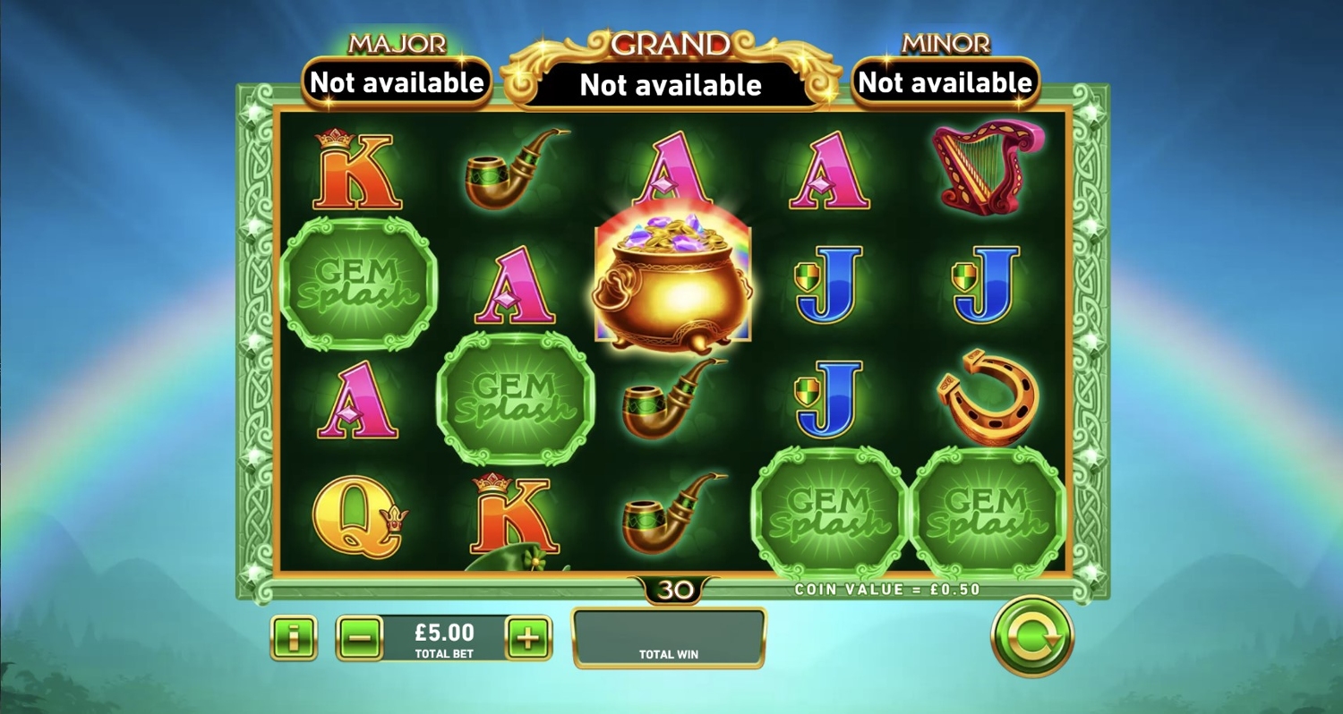 Gem Splash: Rainbows Gift Slot Gameplay