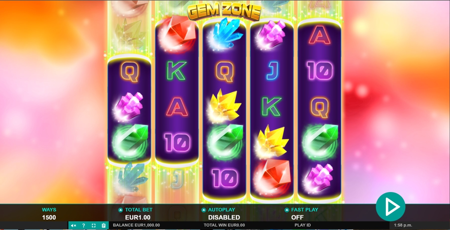 Gem Zone Slot Gameplay