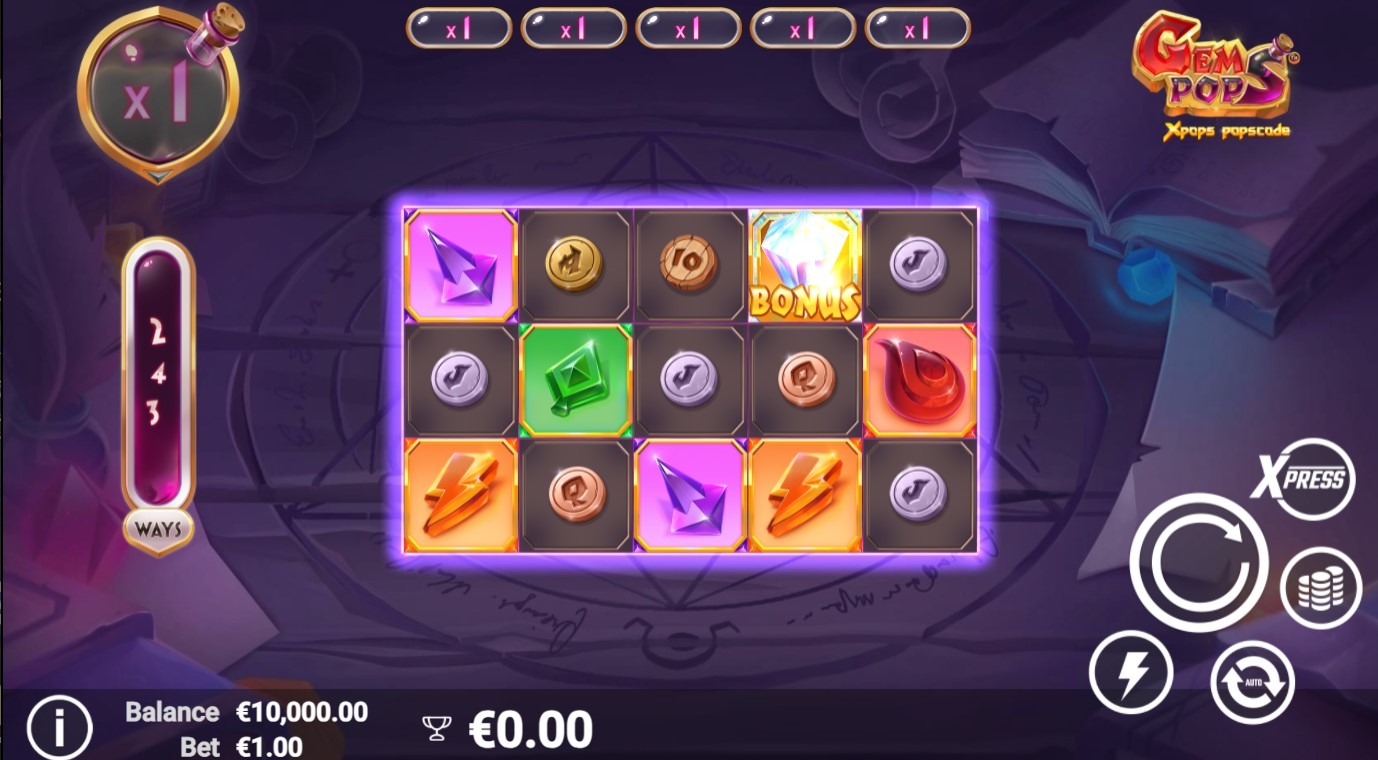 GemPops Slot Gameplay