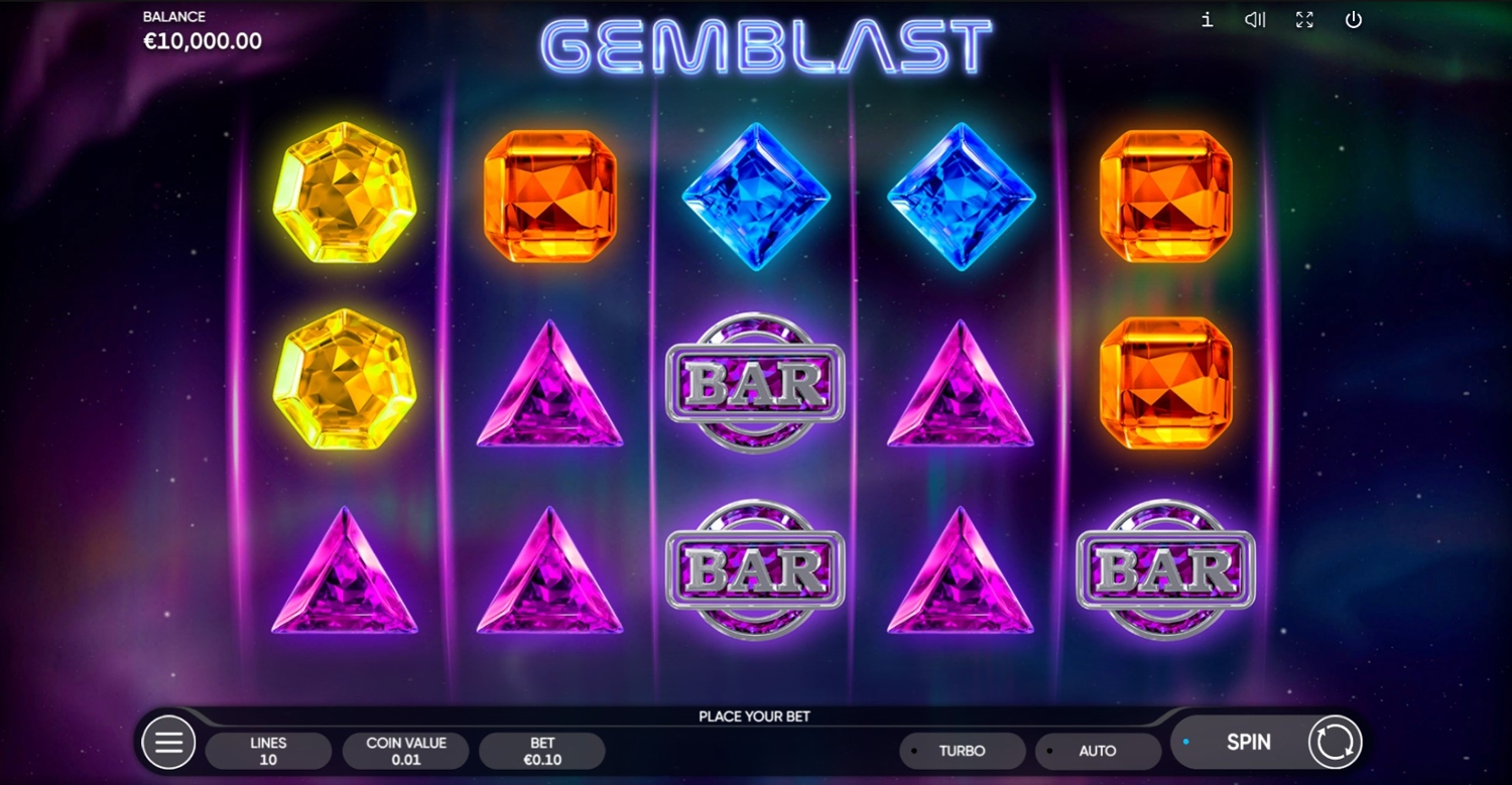 Gemblast Slot Gameplay