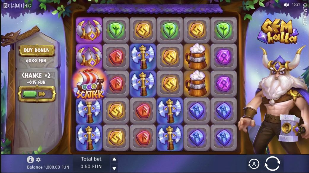 Gemhalla Slot Gameplay