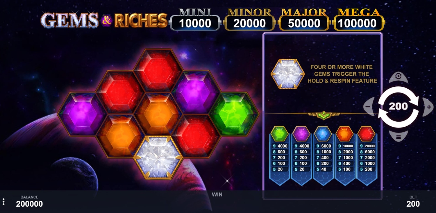Gems & Riches Slot Gameplay