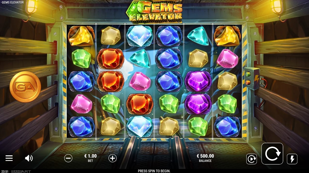Gems Elevator Slot Gameplay
