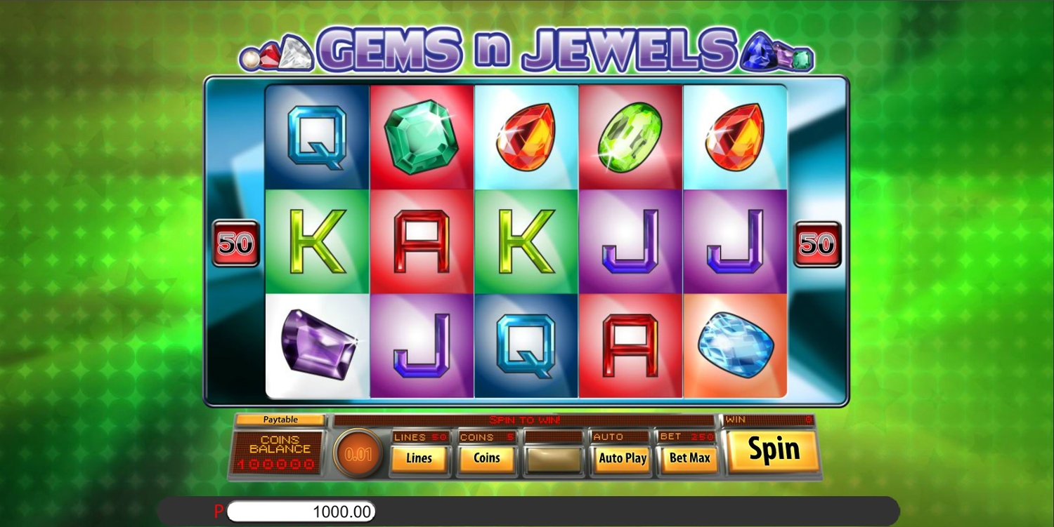 Gems n Jewels Slot Gameplay