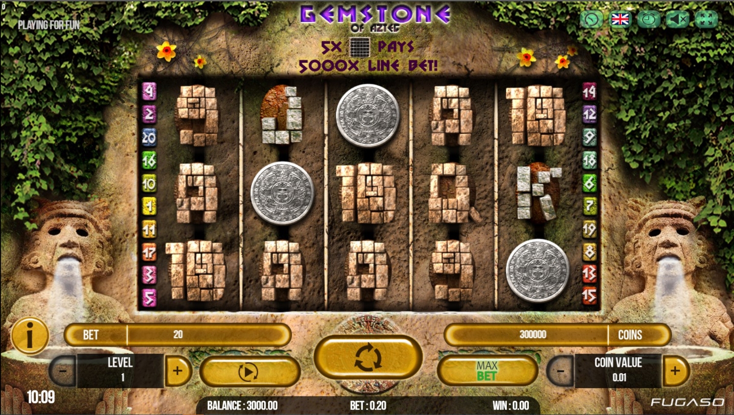 Gemstone of Aztec Slot Gameplay