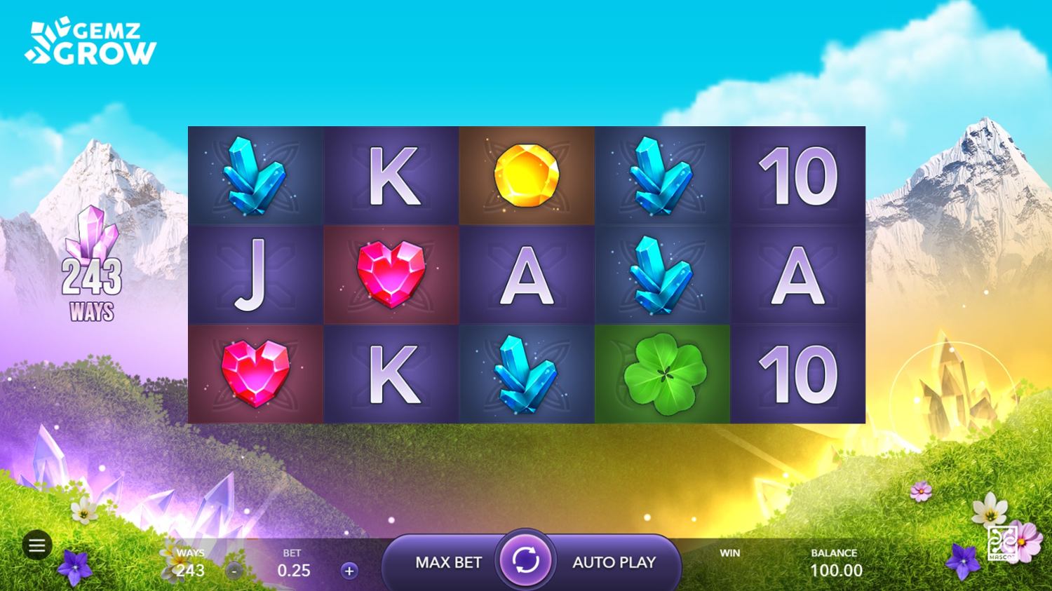 Gemz Grow Slot Gameplay