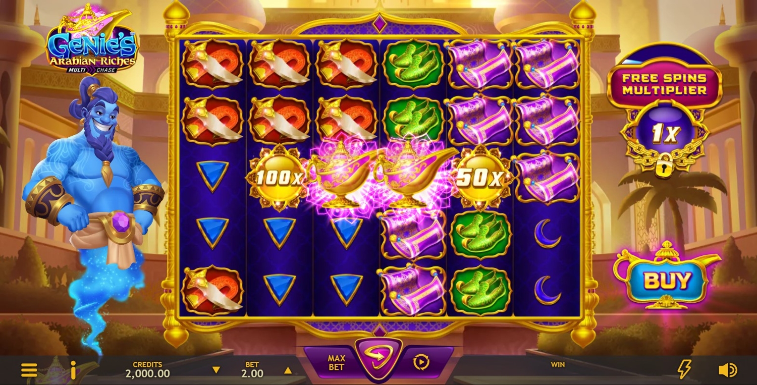 Genie's Arabian Riches Slot Gameplay