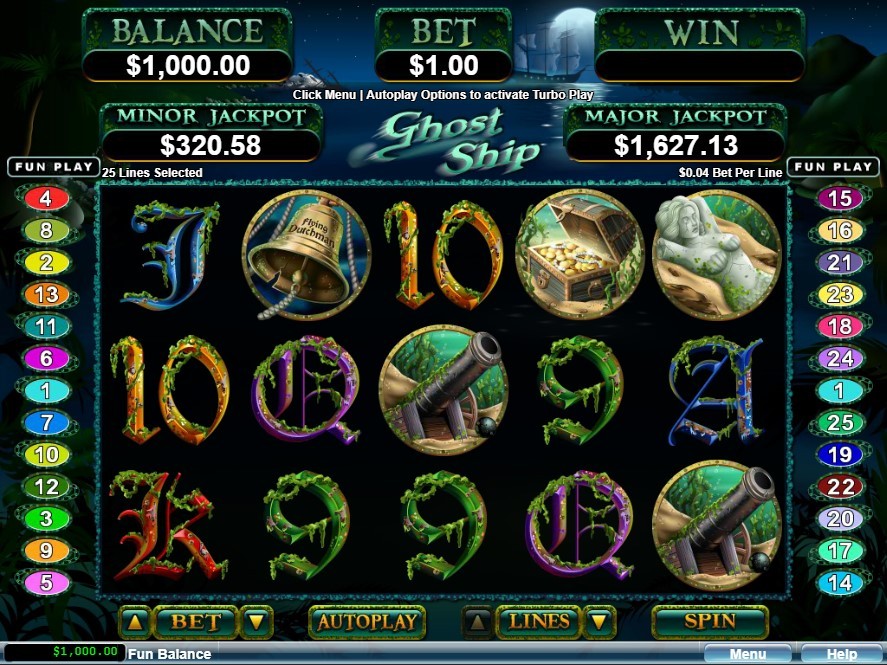 Ghost Ship Slot Gameplay