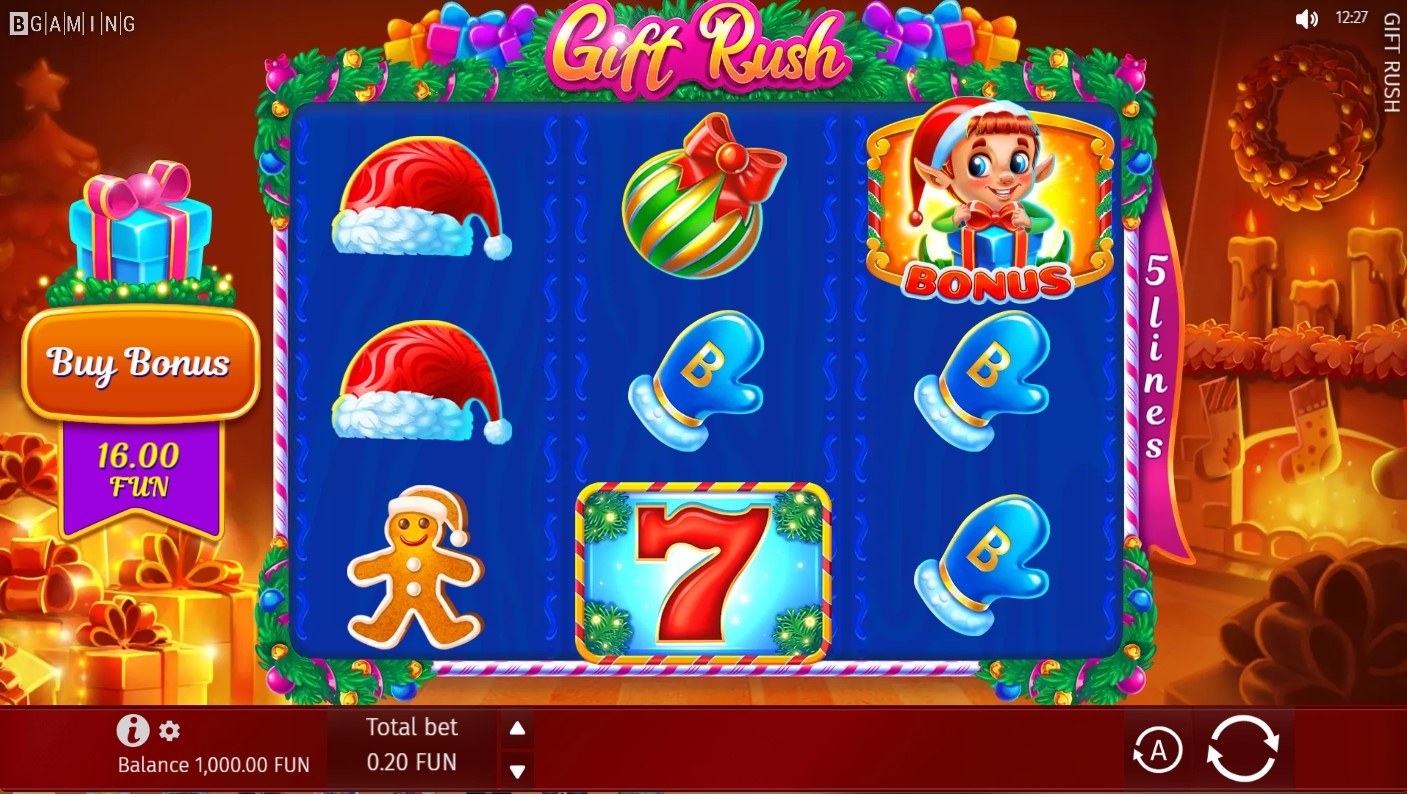 Gift Rush Slot Gameplay