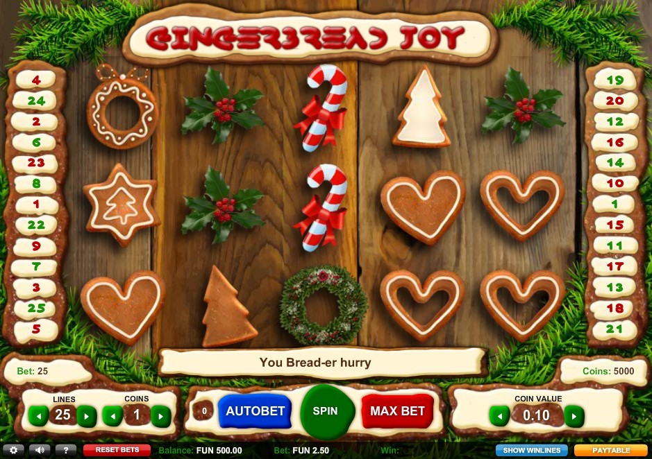 Gingerbread Joy Slot Gameplay
