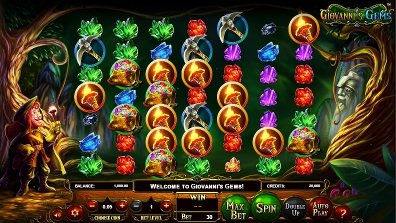 Giovannis Gems Slot Gameplay