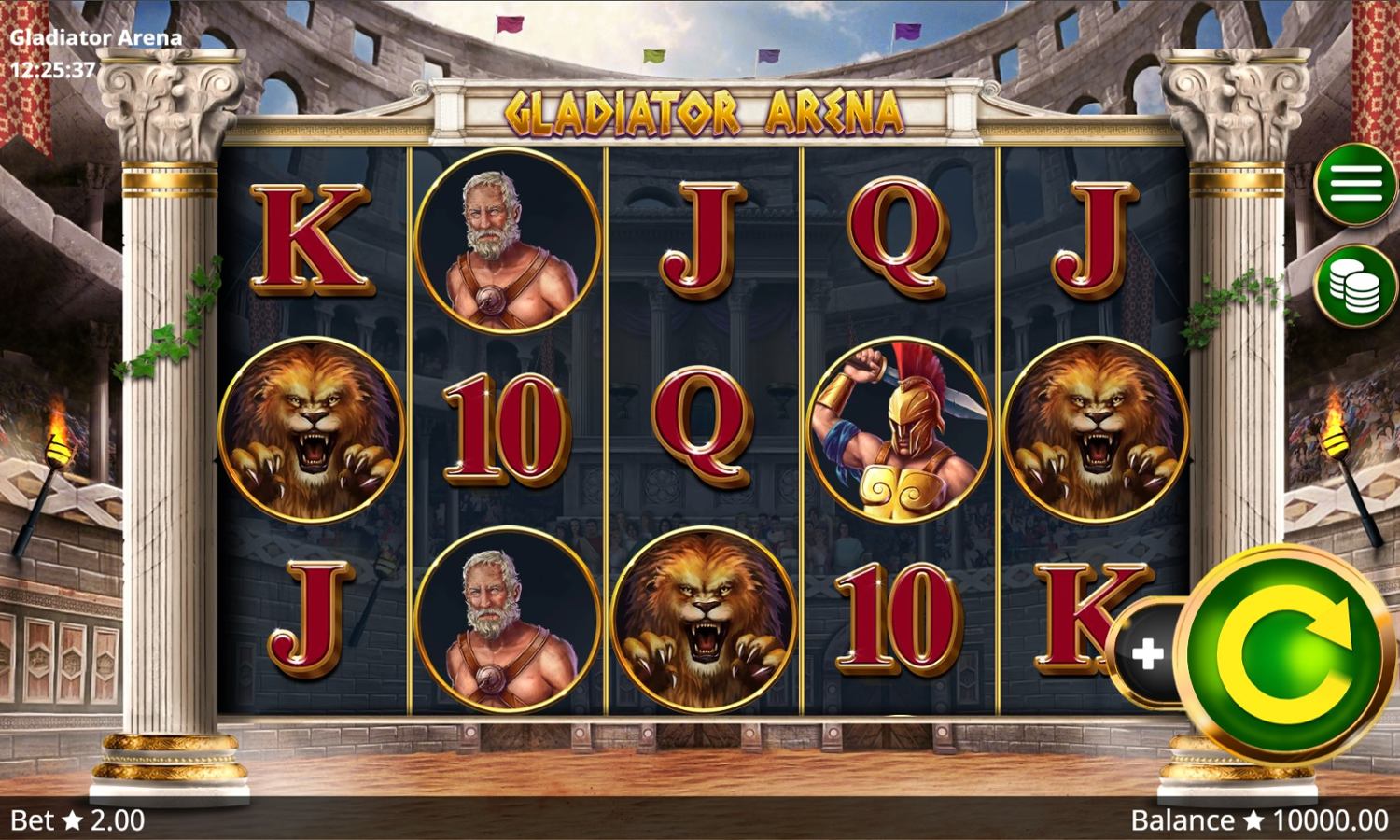 Gladiator Arena Slot Gameplay