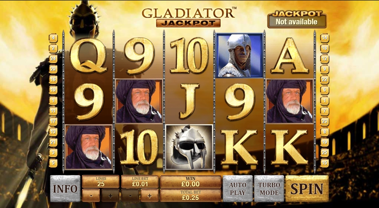 Gladiator Jackpot Slot Gameplay