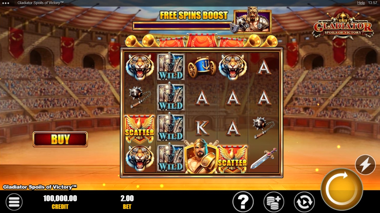 Gladiator Spoils of Victory Slot Gameplay