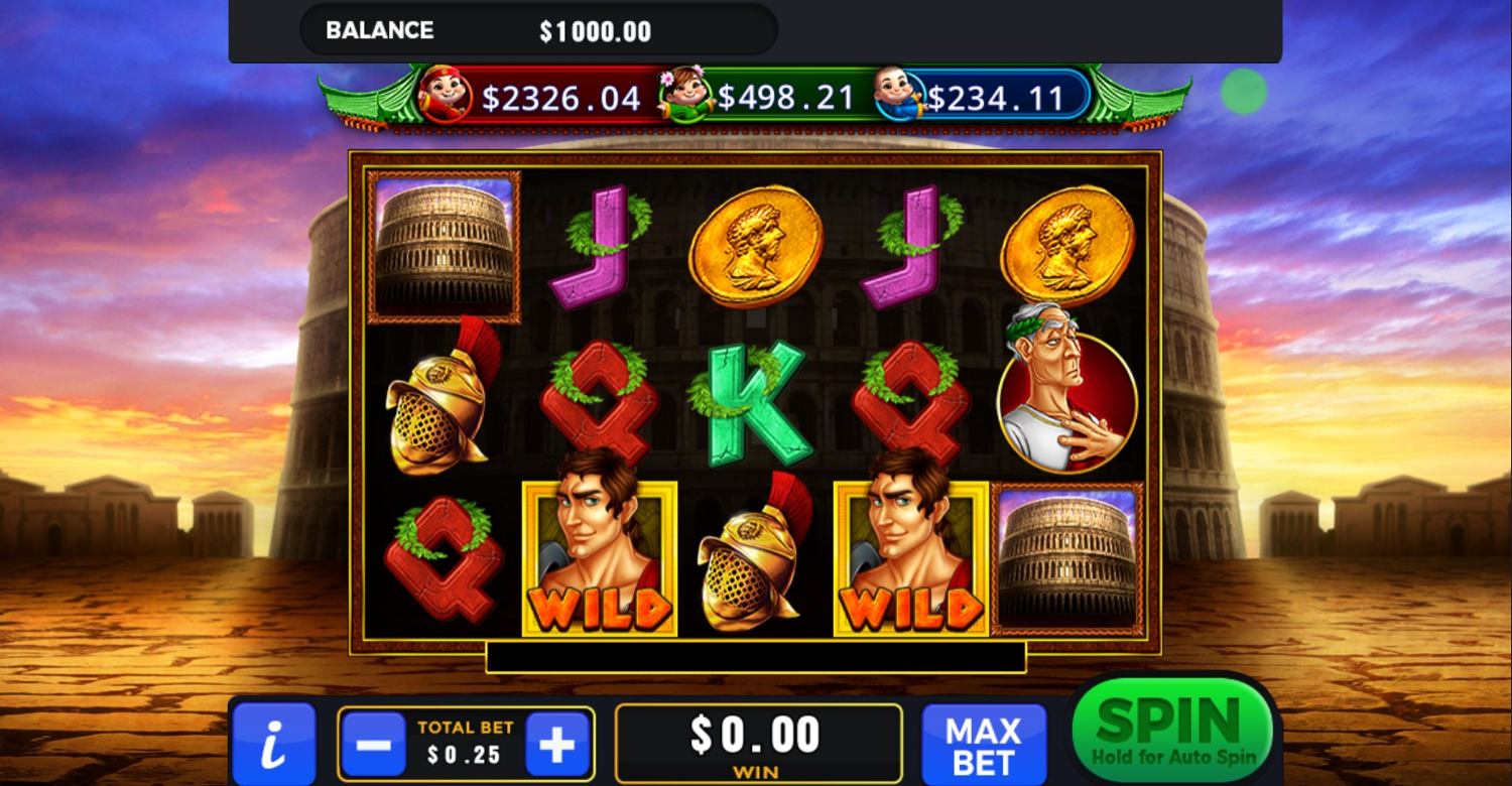 Gladiators Slot Gameplay