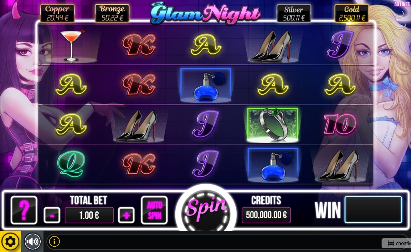 Glam Night Slot Gameplay
