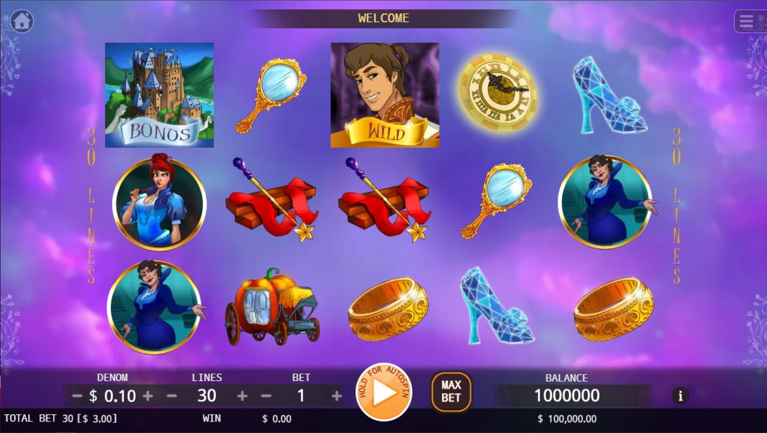 Glass Slipper Slot Gameplay