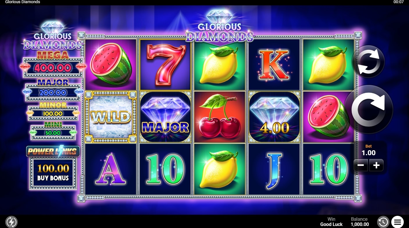 Glorious Diamonds Slot Gameplay