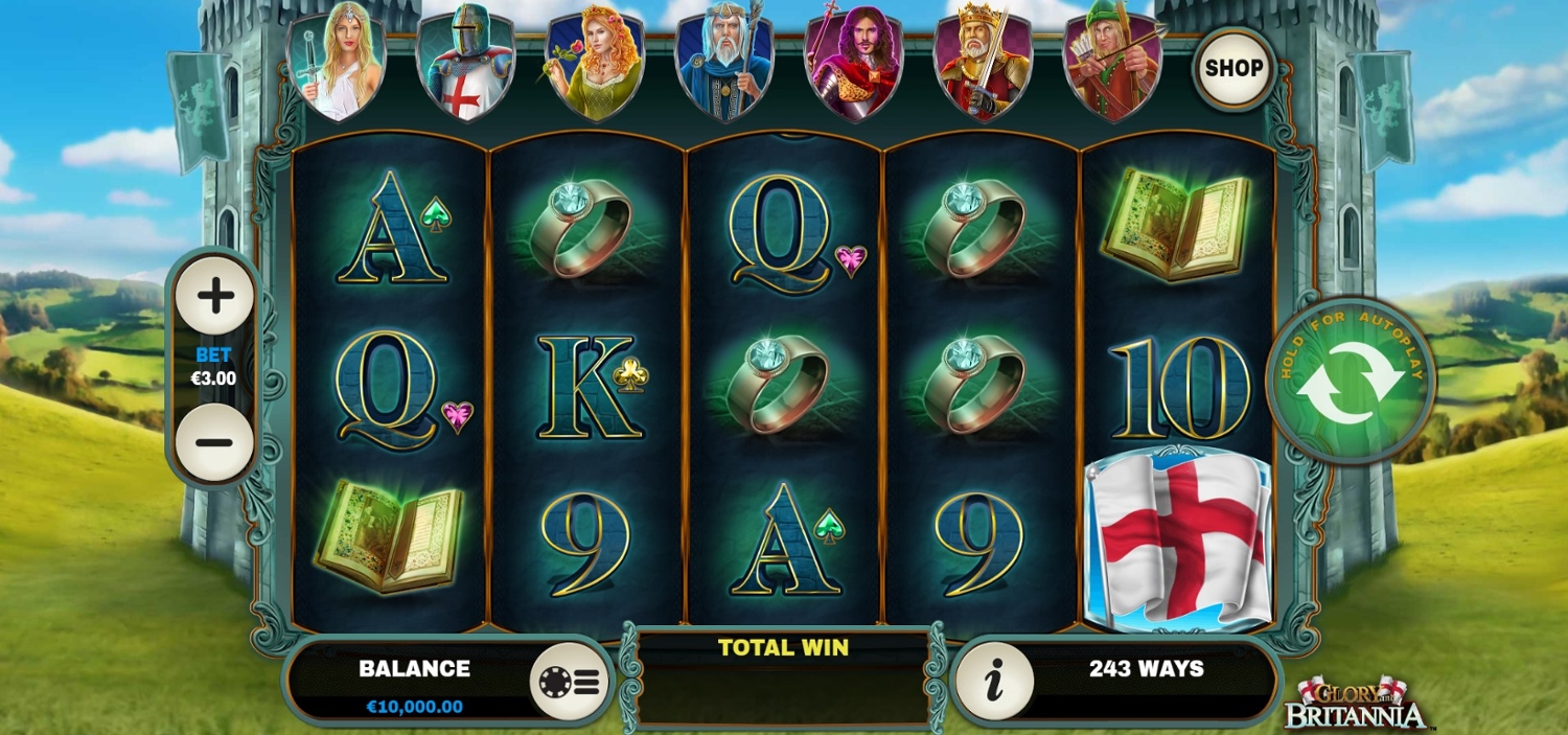 Glory and Britannia Slot Gameplay