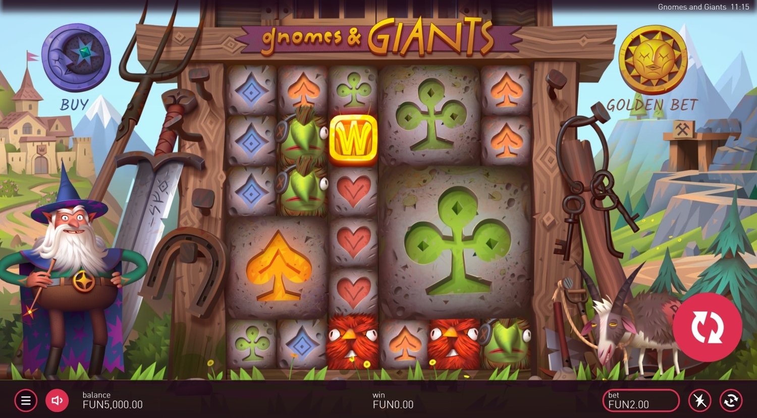 Gnomes & Giants Slot Gameplay