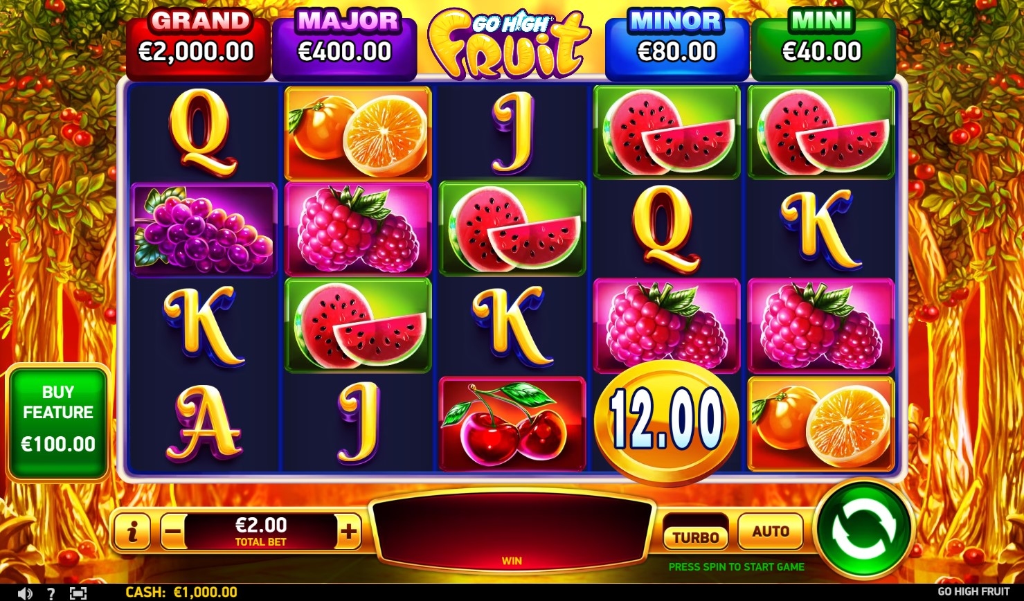 Go High Fruit Slot Gameplay