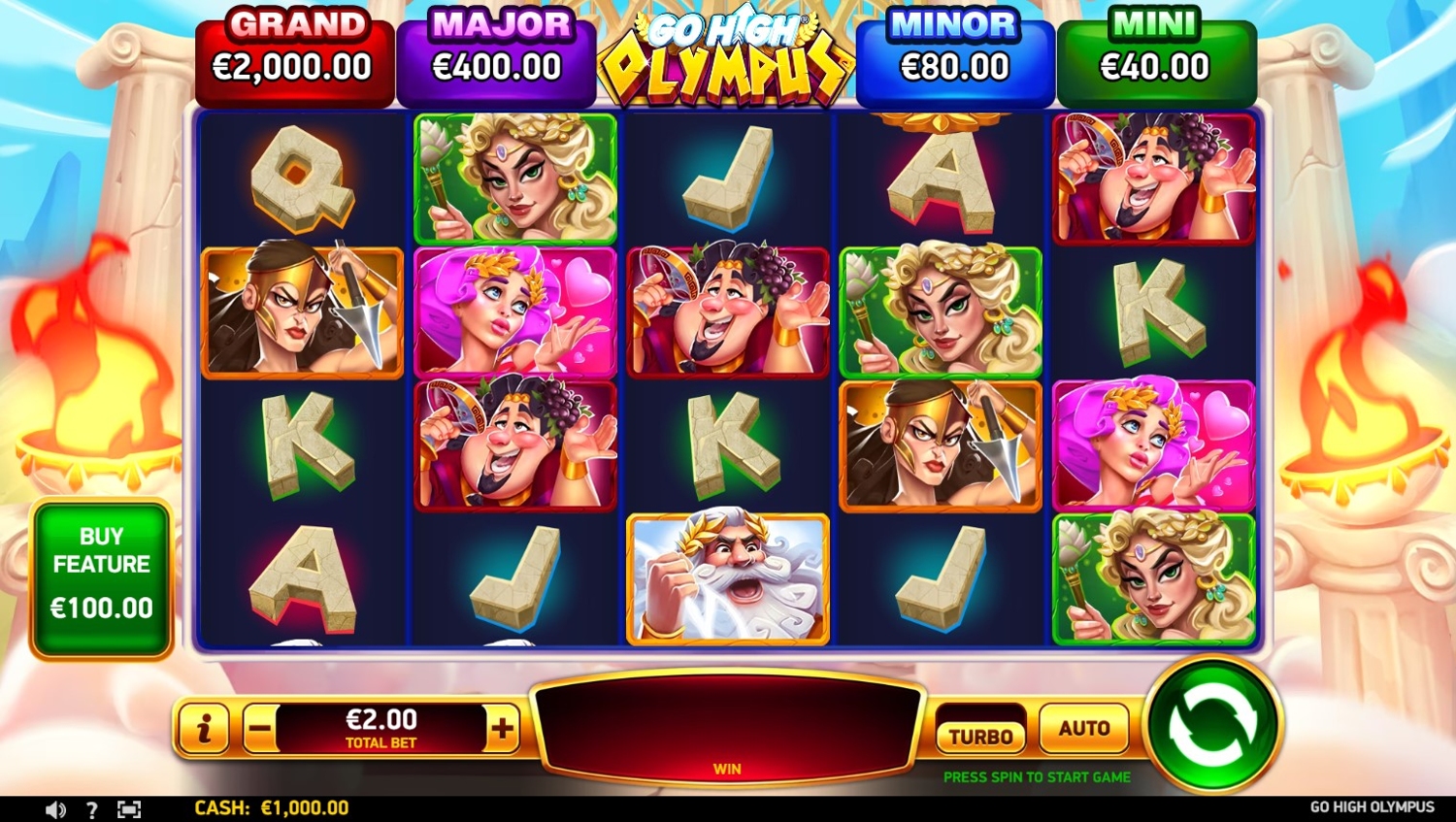 Go High Olympus Slot Gameplay