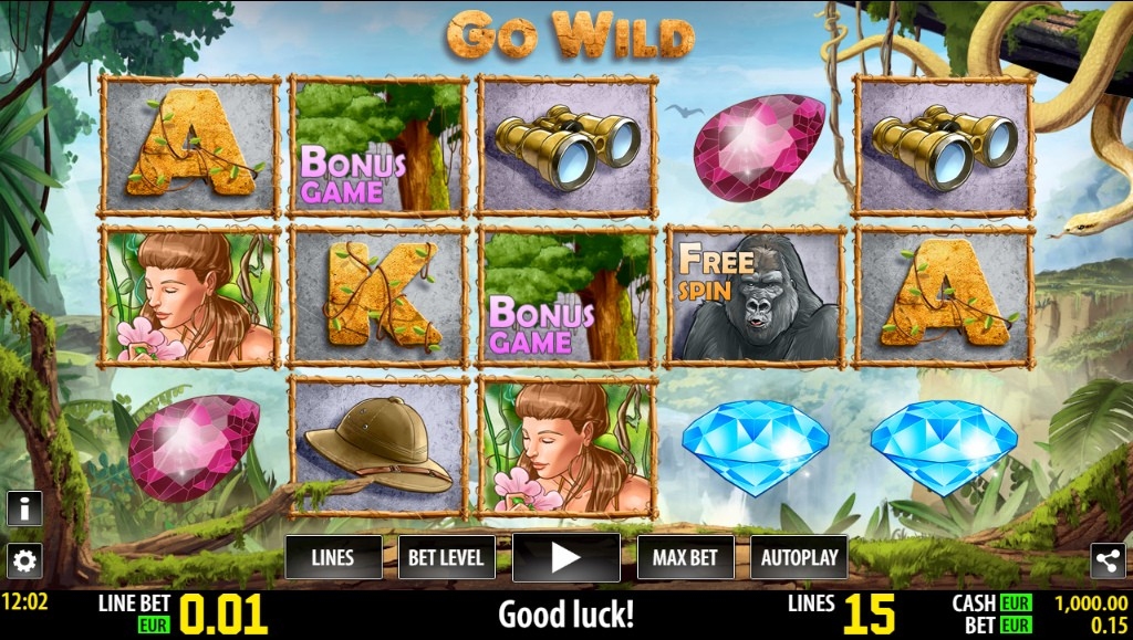 Go Wild Slot Gameplay