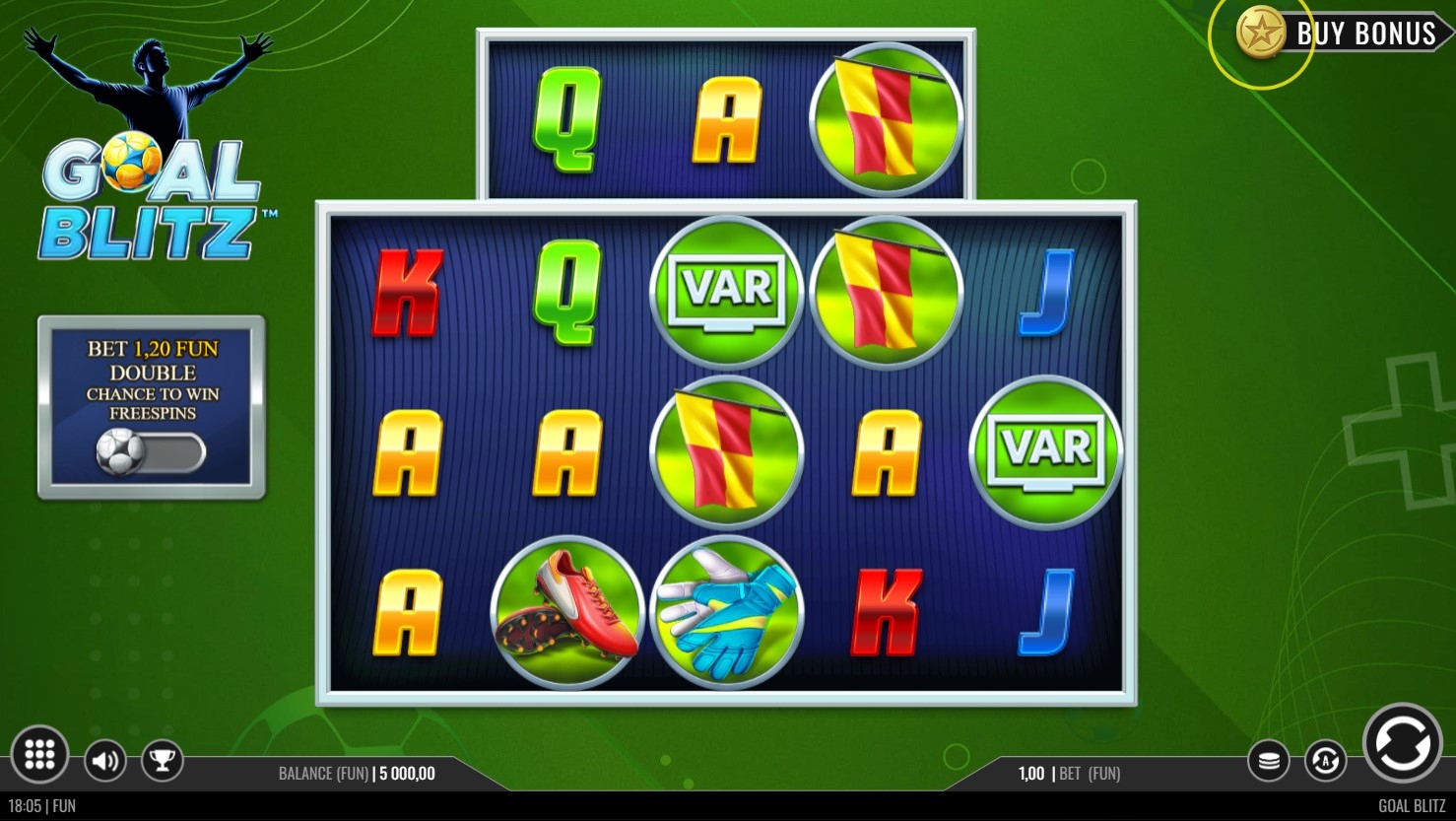 Goal Blitz Slot Gameplay