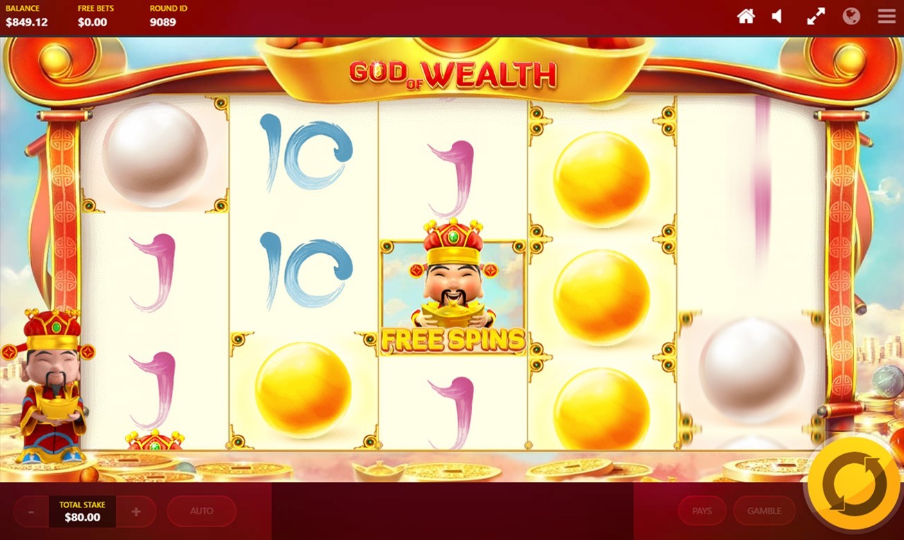 God of Wealth Slot Gameplay