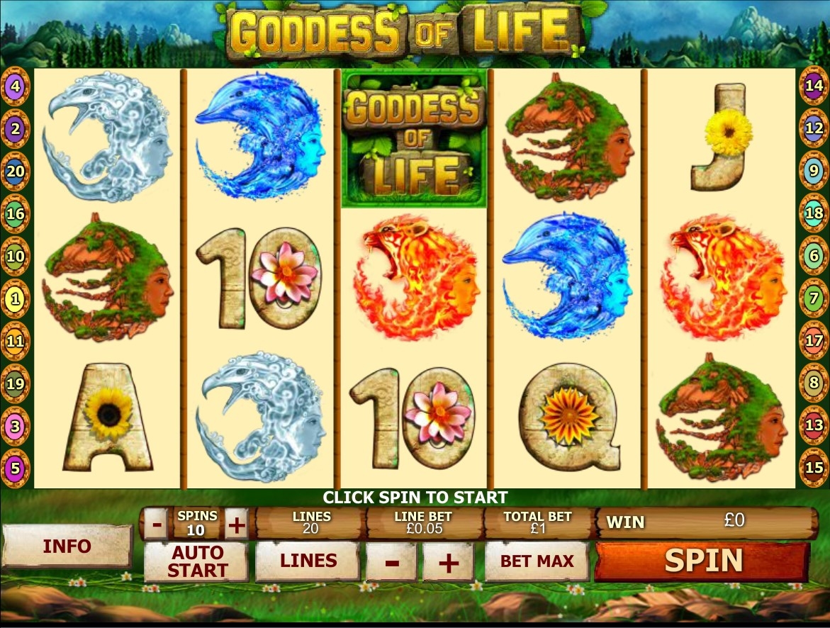 Goddess of Life Slot Gameplay