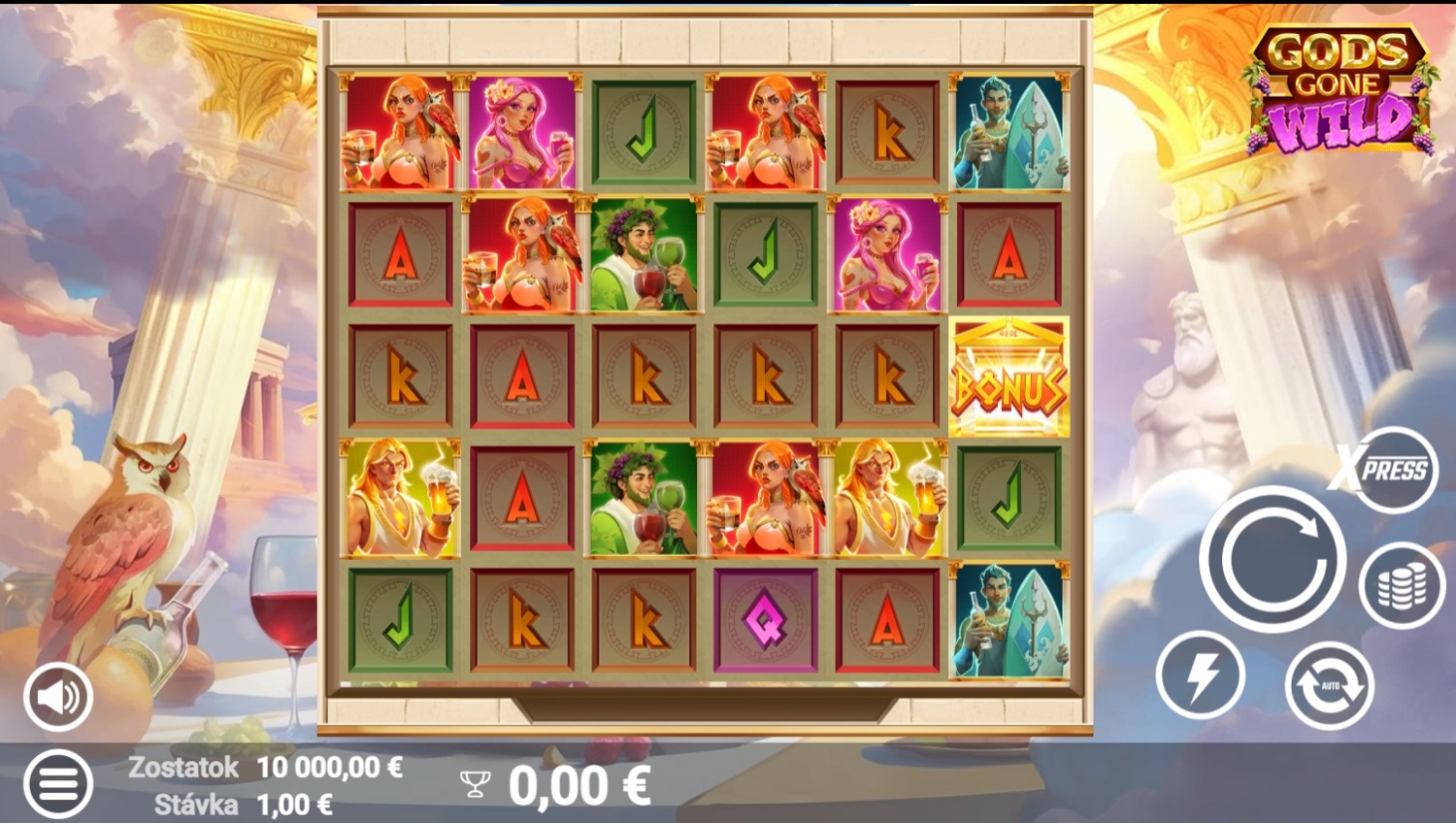 Gods Gone Wild Slot Gameplay
