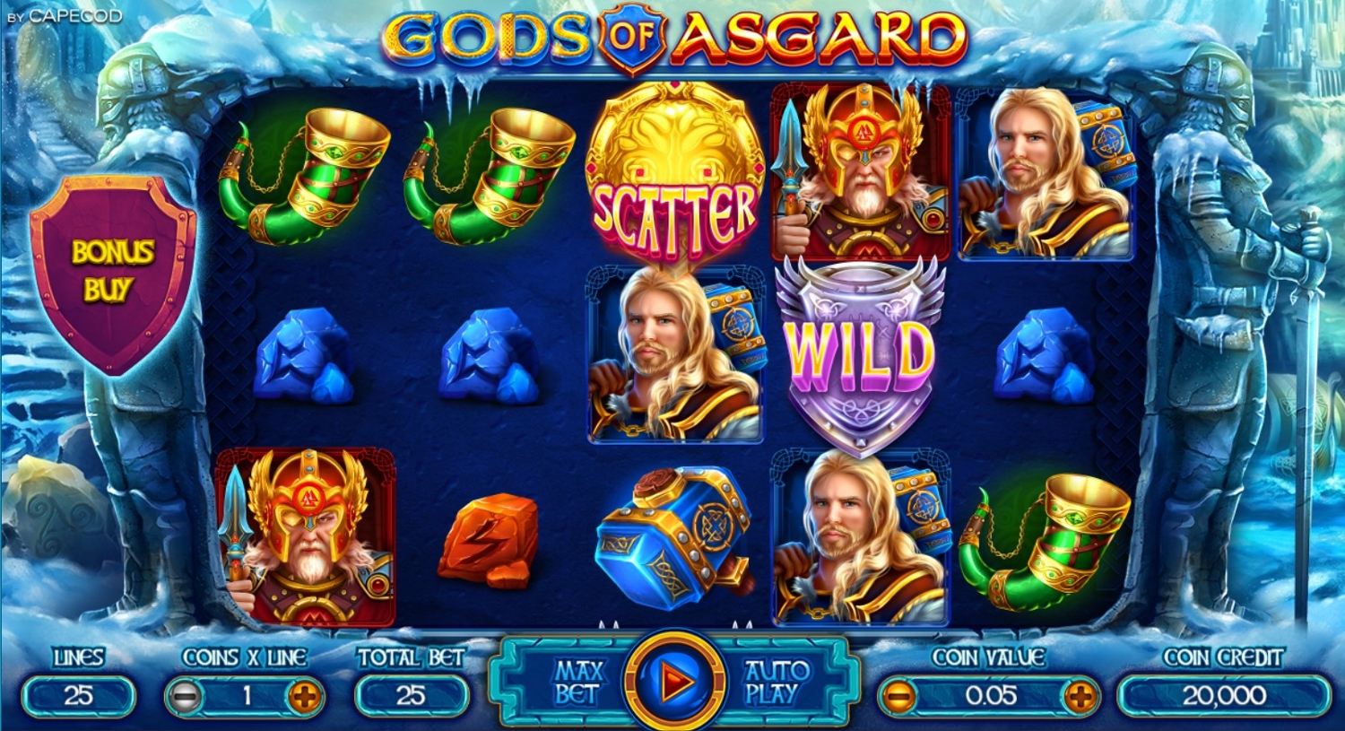 Gods of Asgard Slot Gameplay