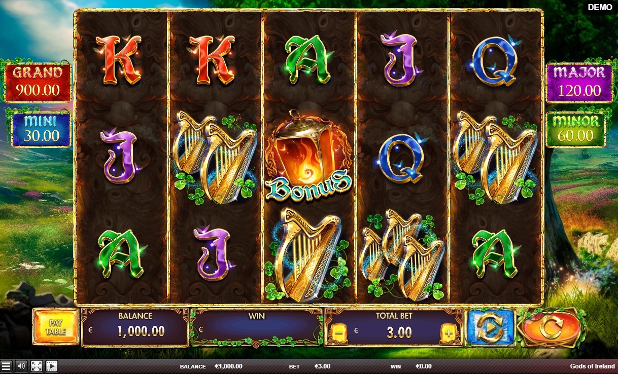Gods of Ireland Slot Gameplay