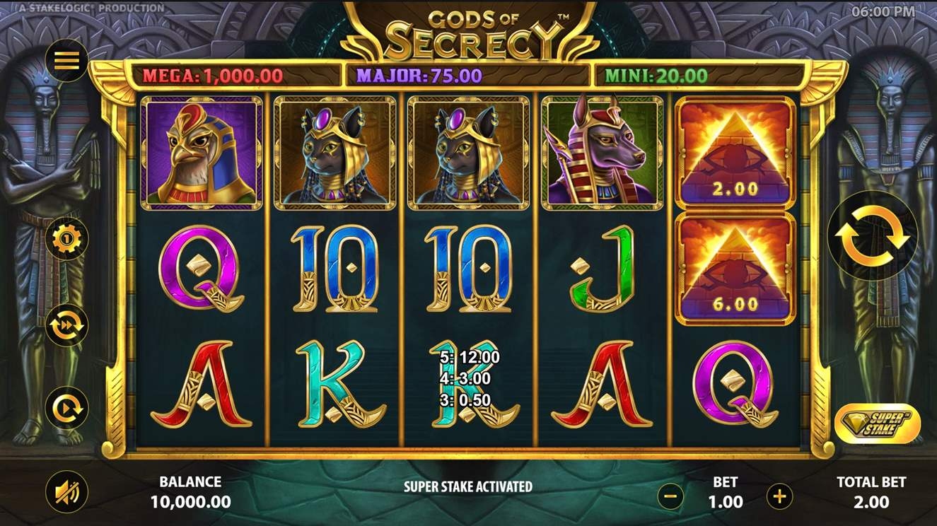 Gods of Secrecy Slot Gameplay