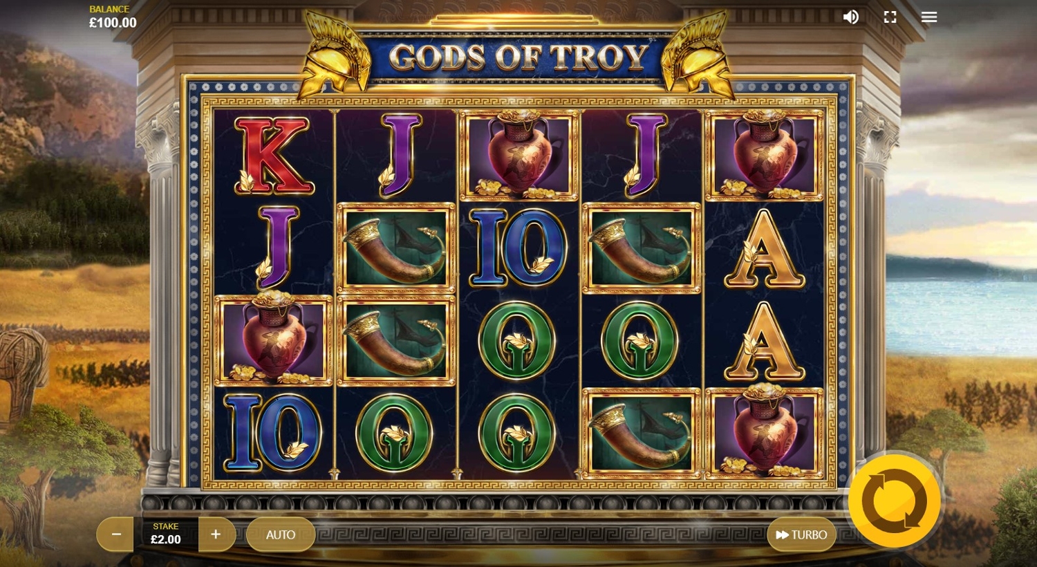 Gods of Troy Slot Gameplay
