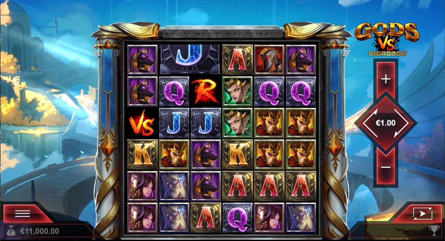 Gods vs Gigablox Slot Gameplay