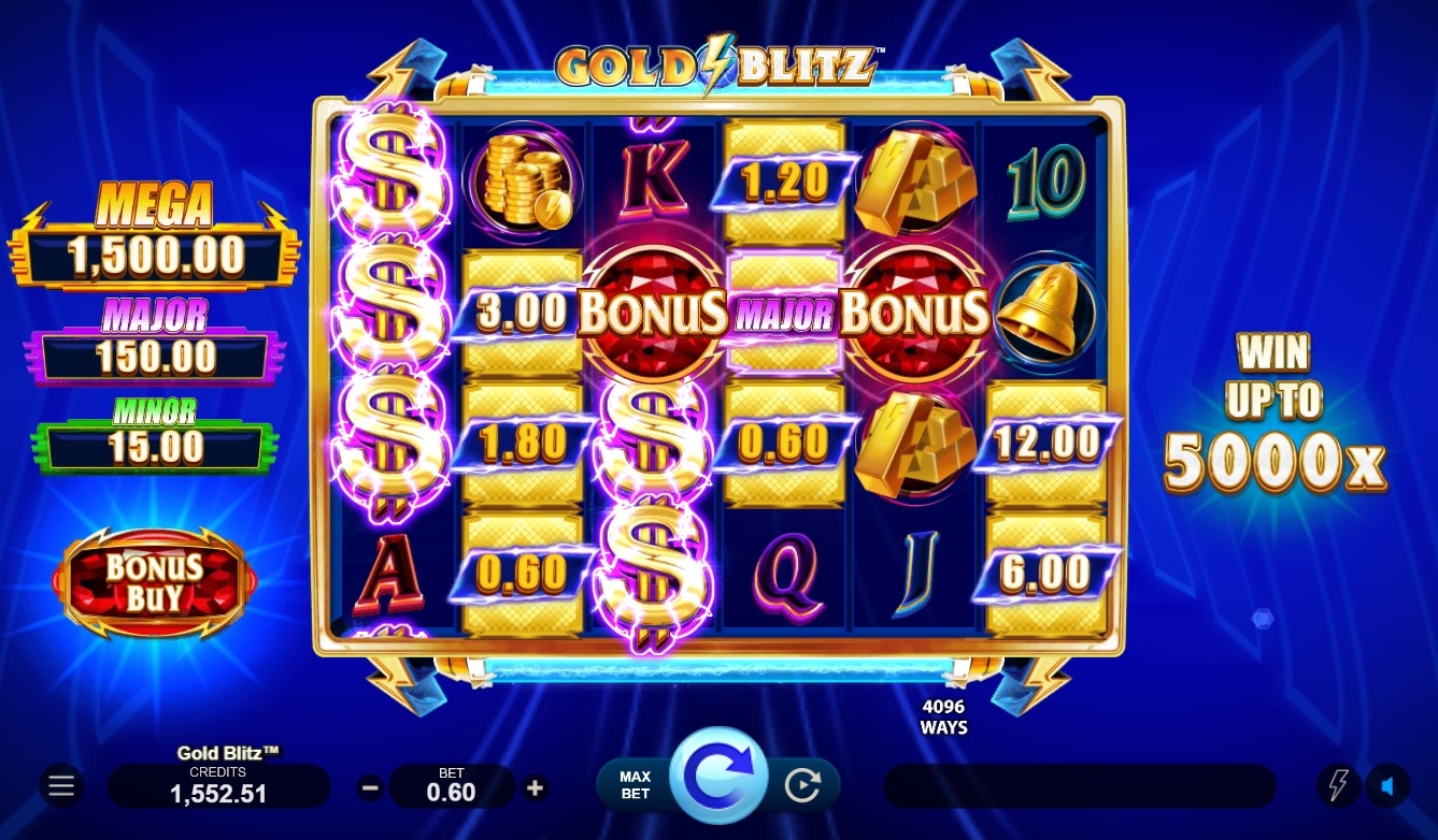 Gold Blitz Slot Gameplay