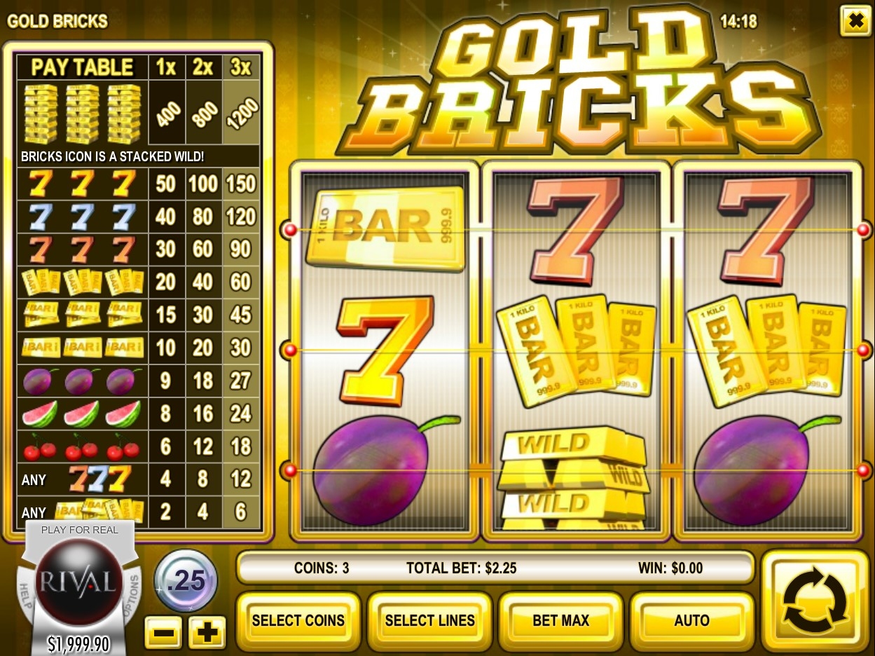 Gold Bricks Slot Gameplay