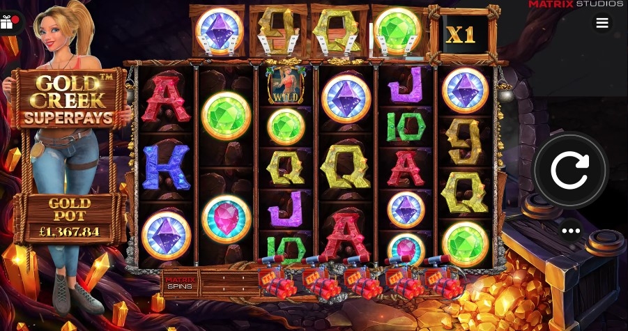 Gold Creek Superpays Slot Gameplay