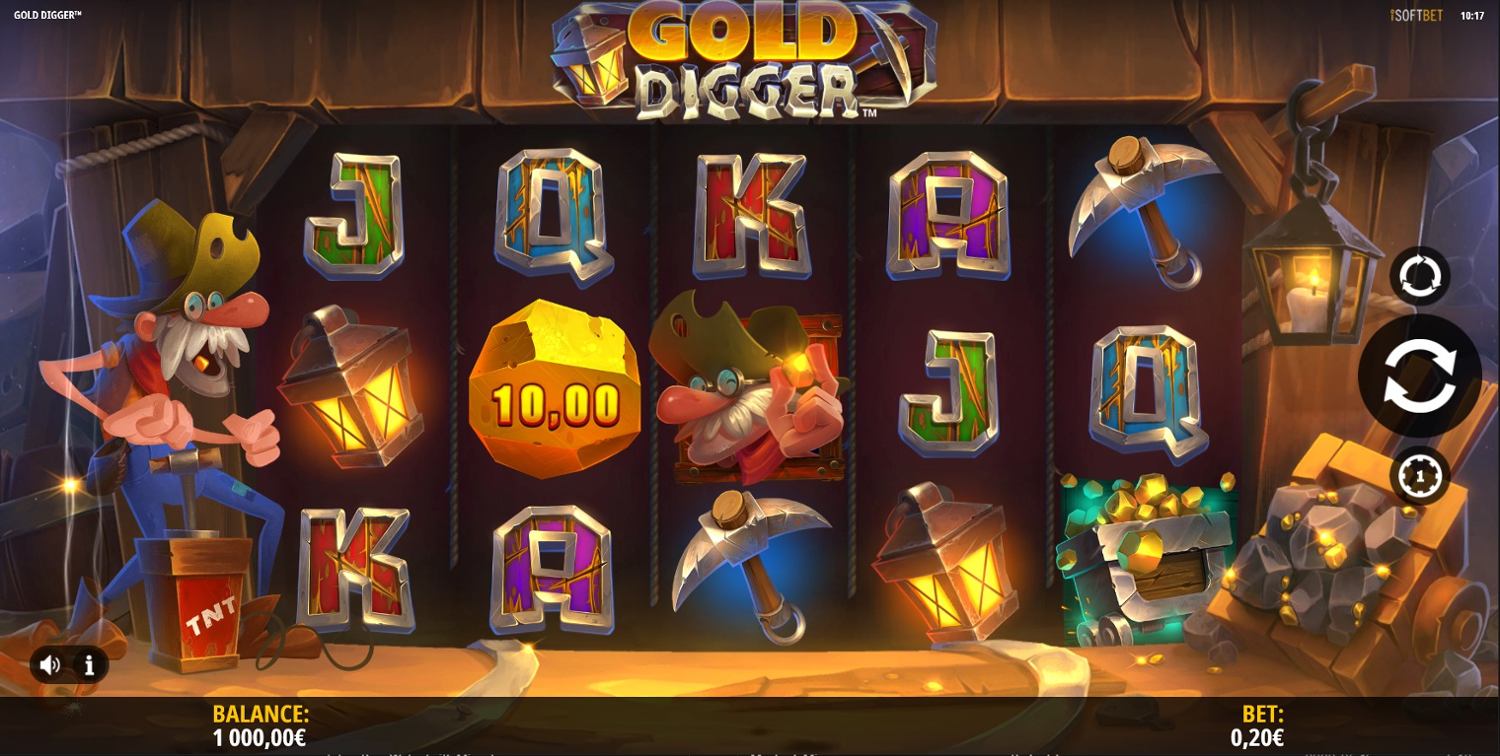 Gold Digger Slot Gameplay