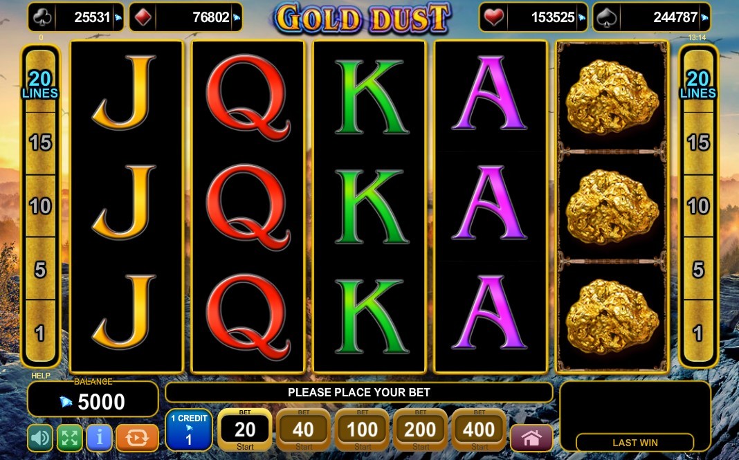 Gold Dust Slot Gameplay